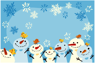 hand drawn winter background vector design illustration