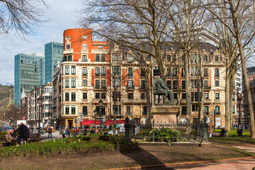 Paisaje urbano del centro de Bilbao