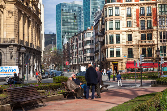 Paisaje urbano del centro de Bilbao