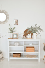 Cozy home decoration in skandinavien style