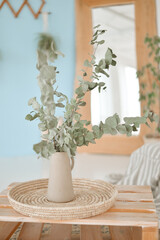 Cozy home decoration in skandinavien style