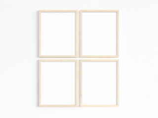 Four thin 8x10 wooden frames