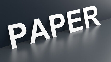 Fototapeta premium paper cut out text