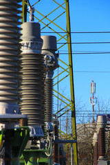 Electric station, power station, high voltage station.