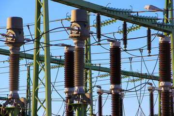Electric station, power station, high voltage station.