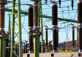 Electric station, power station, high voltage station.