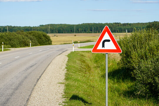 Road Sign,A Slight Curve To The Left And Right Warning Sign Stock Photo,  Picture and Royalty Free Image. Image 20050216.