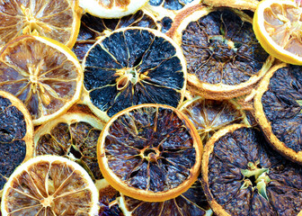 Fototapeta na wymiar Fruits, dried fruits on a table.