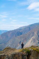 hiking in the mountain
