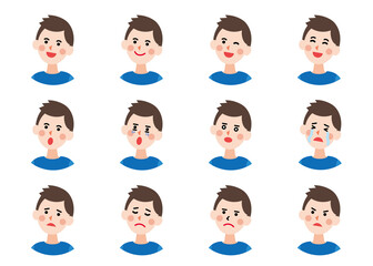 丸アイコン_20代30代男性1　（主線なしフラット）