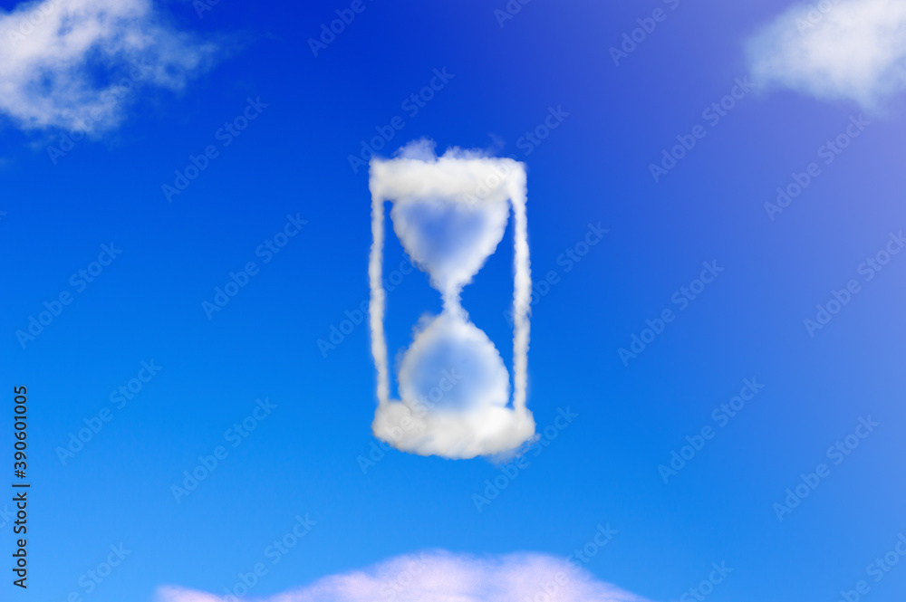 Wall mural hourglass cloud