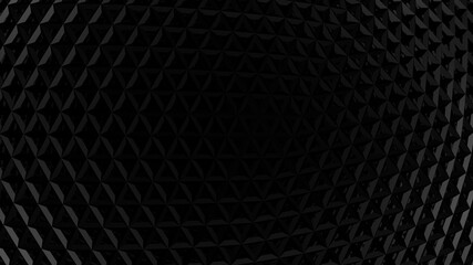 Black triangular structure (3D Rendering)