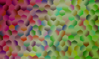 Lovely Red and light green polygonal background, digitally created