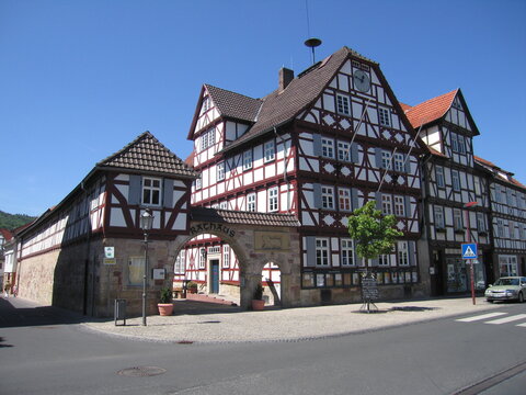 Rathaus Marktstra&szlig;e Wanfried in Hessen Werra