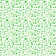 seamless pattern of a trailing green Bush