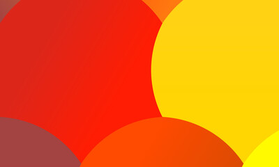 Creative Orange and yellow circles background, digitally created
