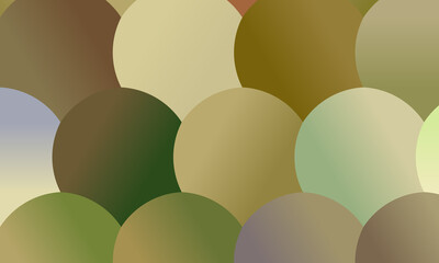 Lovely Brown and yellow circles background, digitally created