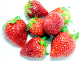Intensiver red and healthy strawberries.