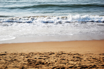 waves on the beach