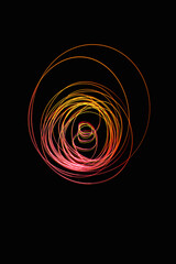 abstract red light painting 