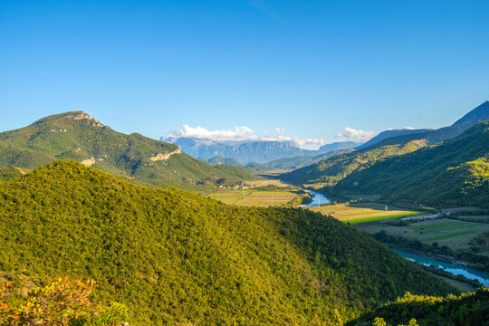 Nature, summer landscape in albanian mountains © netdrimeny