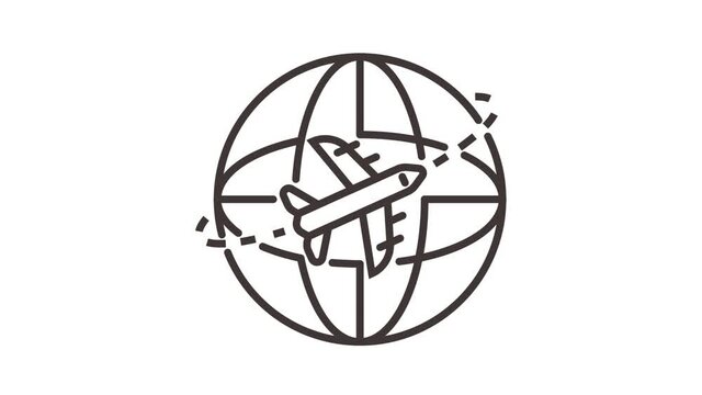 Parcel dellivery icon animation. Motion set of best icons and then each objects is shown separately