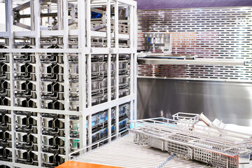 Loading device for industrial  food press systems