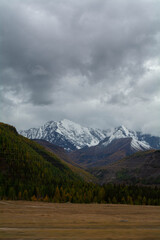 mountains and clouds