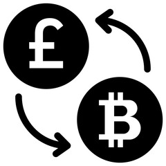 

Transfer of bitcoin and pound with reverse action giving the bitcoind pound exchange concept 
