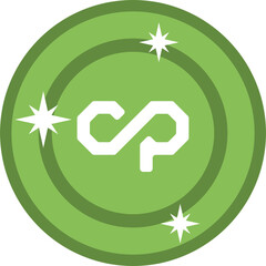 
physical coin Counterparty (XCP), digital cryptocurrency (XCP) icon
