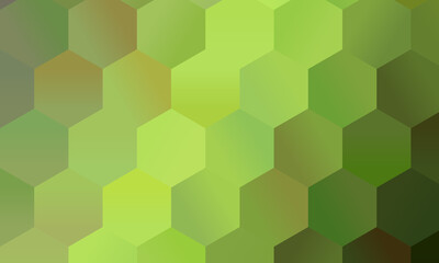 Fototapeta na wymiar Pretty Lemon green and light green polygonal background, digitally created