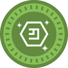 
A solid icon image of Advanced Internet Blocks (AIB) cryptocurrency

