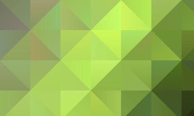 Beautiful Lemon green and light green polygonal background, digitally created