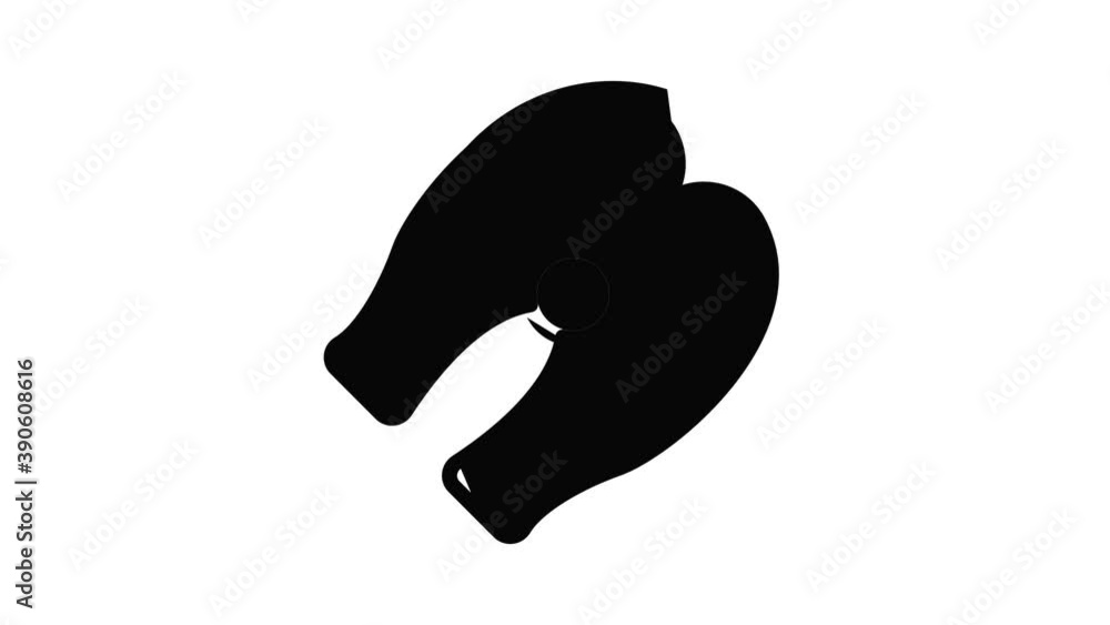 Poster seafood icon animation. motion set of best icons and then each objects is shown separately