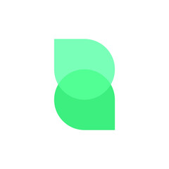 letter b icon logo vector 