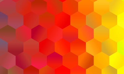 Lovely Orange and yellow polygonal background, digitally created