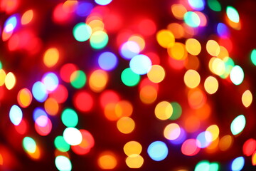 defocused color lights abstract christmas background bokeh