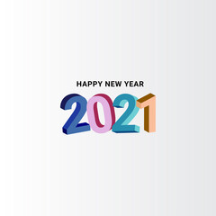Happy 2021 new year Vector Design For Banner Print and Greeting Background