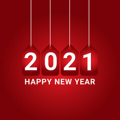 Happy 2021 new year Vector Design For Banner Print and Greeting Background