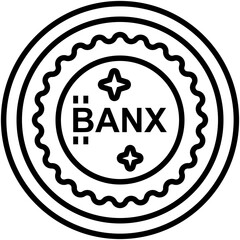 
A solid icon image of cryptocurrency, banx capital
