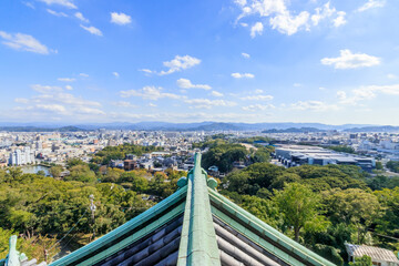 和歌山城から見た和歌山市　和歌山県　Wakayama city seen from Wakayama castle Wakayama-ken 