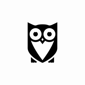 two owls on white background owl icon simple designs 