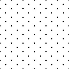 Point texture. Dot seamless pattern. Polka dots background. Simple small geometric pattern. Dotted halftone. Abstract minimal dotty. Design prints. Black and white polkadots. Repeat polkadot. Vector