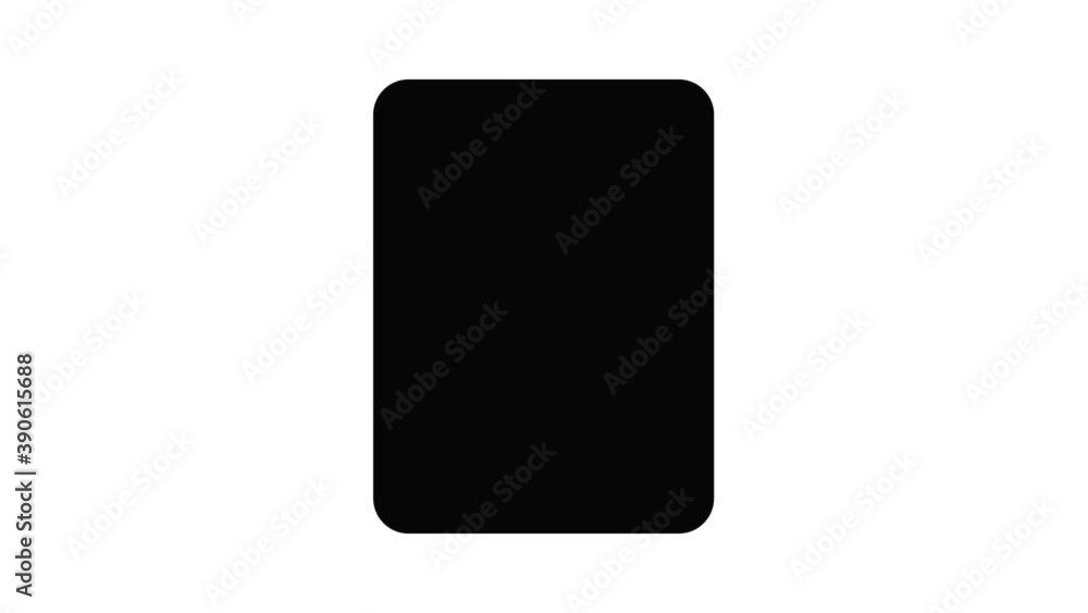 Poster tuna icon animation. motion set of best icons and then each objects is shown separately