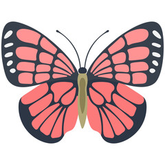 
Flat icon design of a butterfly
