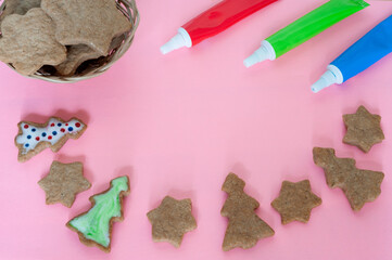 painted beautiful sweets for the new year, with a place to insert text