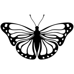 
Brown colored Swallowtail butterfly flat icon image
