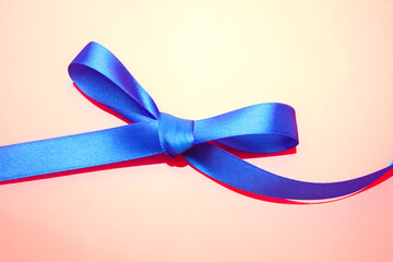 Bow with a nice bow to decorate a gift
