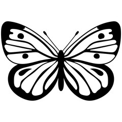 
A colored butterfly flat icon image
