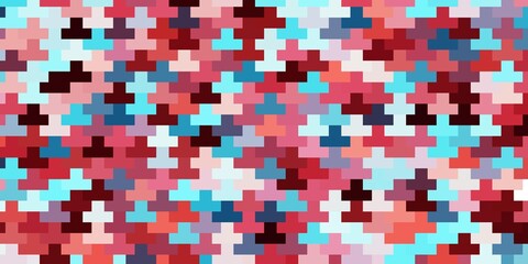 Light Blue, Red vector background with rectangles.